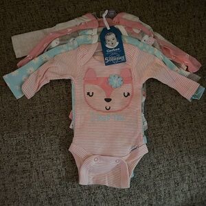 Girls Gerber Long Sleeve Onsies